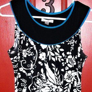 Enfocus Studio Women's Size 6 Black/White/Turquois